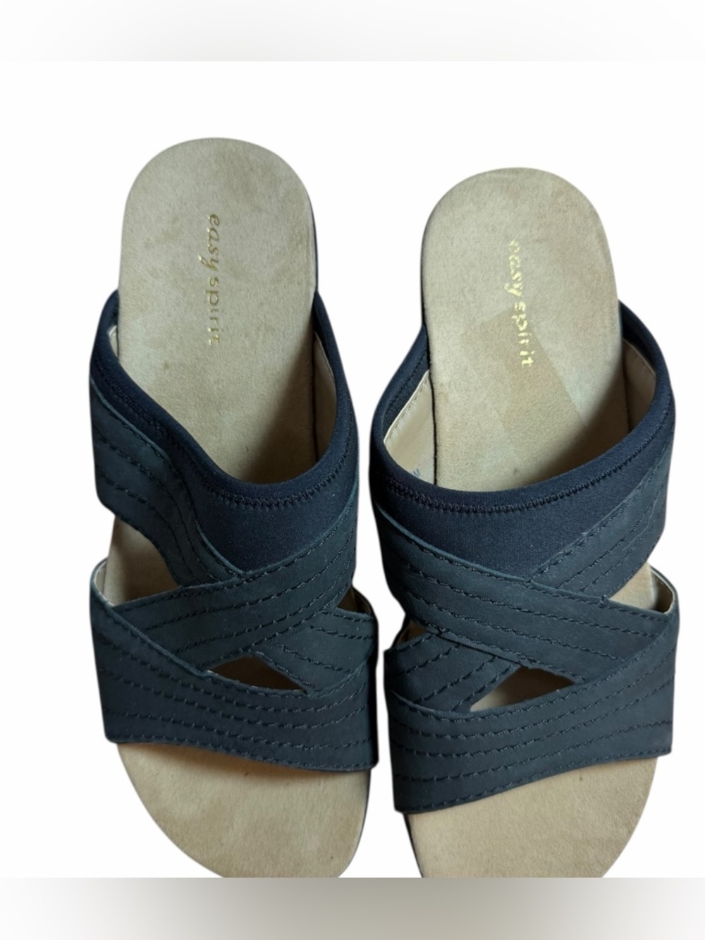 Easy Spirit Women’s Crisscross Comfort Slide Sandals